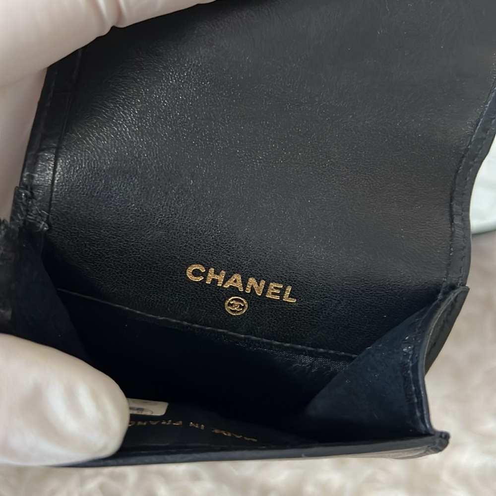 Chanel CC Calfskin Black Leather Multi Pouch - Picture 7 of 16